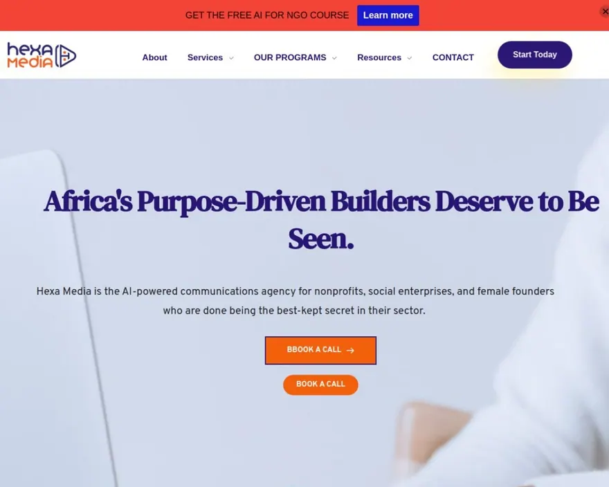 Hexa Media — live site screenshot