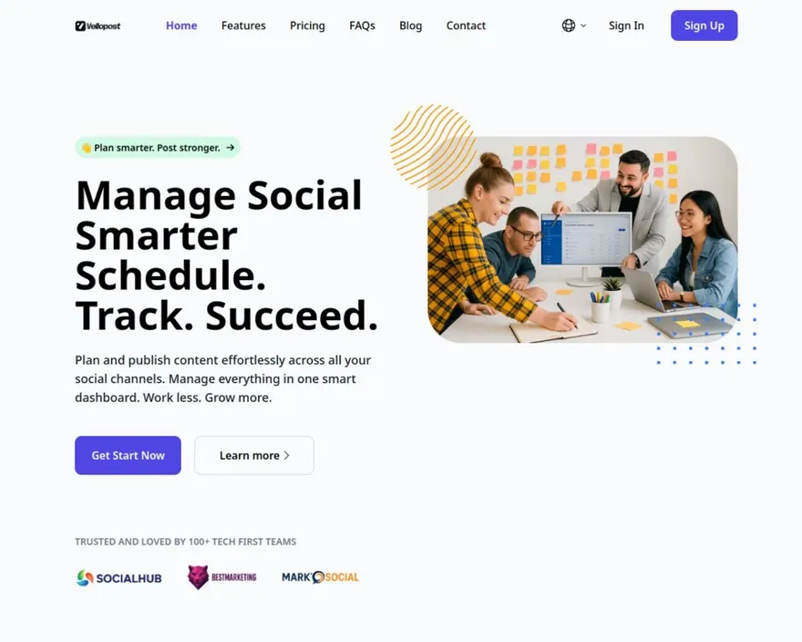 Vellopost — live product screenshot